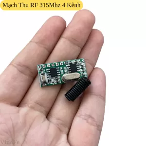 Mạch Thu Sóng RF 315Mhz 4 Kênh Học Lệnh